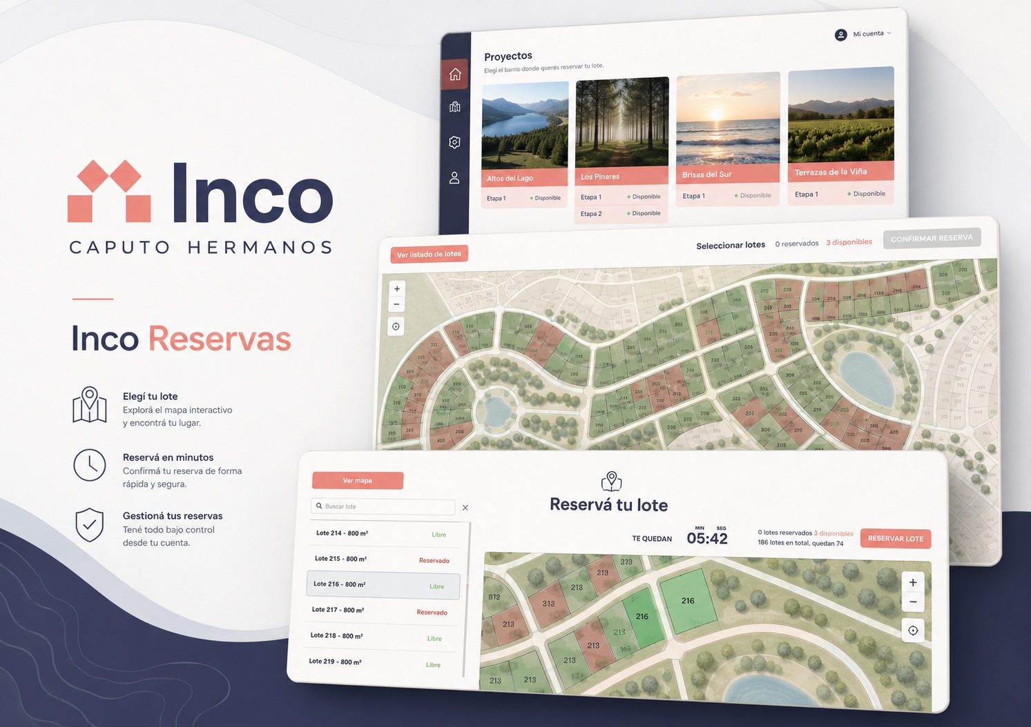 Inco Sistema de Reservas de lotes