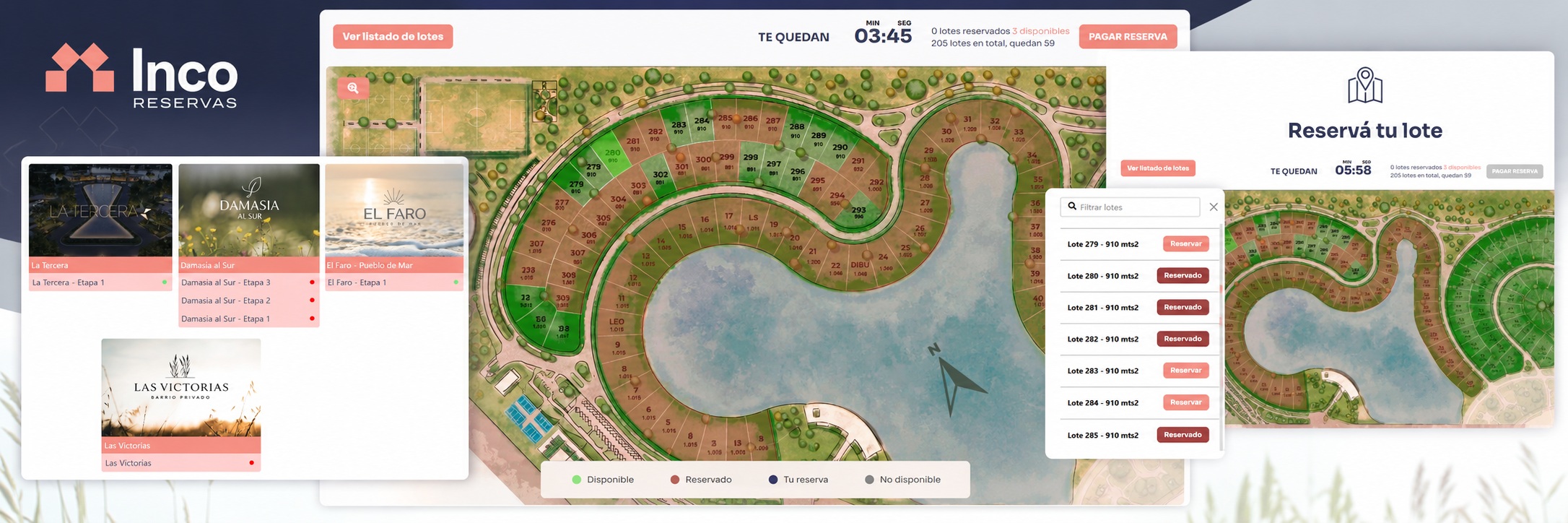Inco Sistema de Reservas de lotes